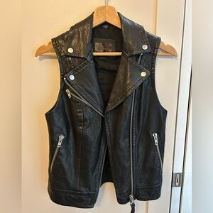 Mackage leather moto vest